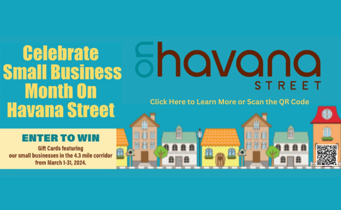 Enter to win gift cards featuring Havana Street businesses in honor of Small Business Month