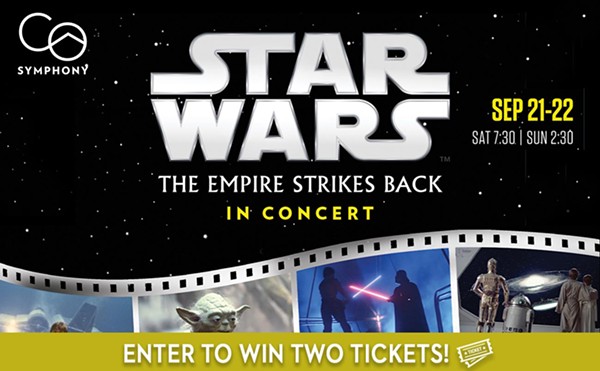 Enter to win two tickets to Star Wars: The Empire Strikes Back in Concert with the Colorado Symphony September 21 - 22 at Boettcher Concert Hall!
