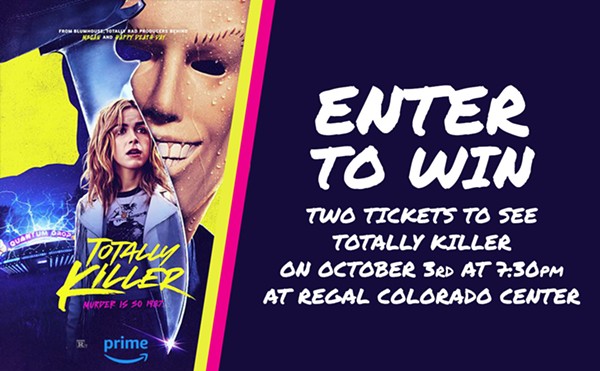 Enter to win two tickets to Totally Killer on October 3 at 7:30 p.m. at the Regal Colorado Center