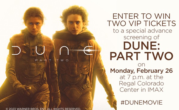 Enter to win two VIP tickets to a special advance screening of the Dune: Part Two on Monday, February 26 at 7 p.m. at the Regal Colorado Center in IMAX
