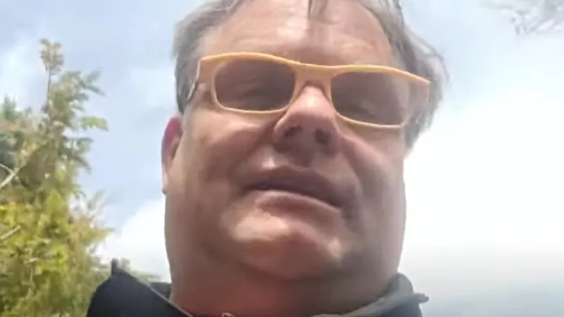 Image: Eric Brandt in a video on his YouTube channel recorded one hour before his sentencing.