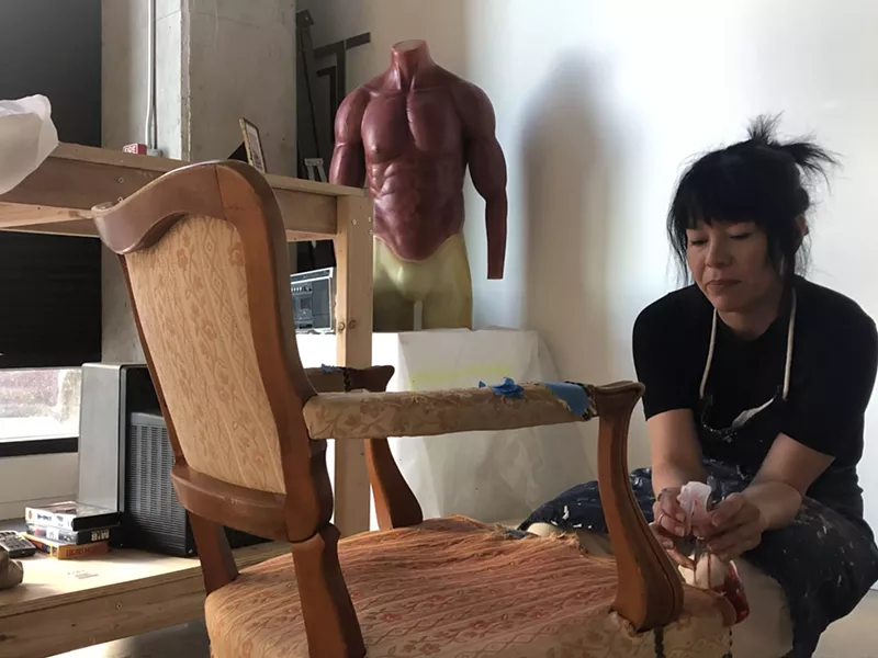Image: Esther Hernandez is designing an abandoned living space.