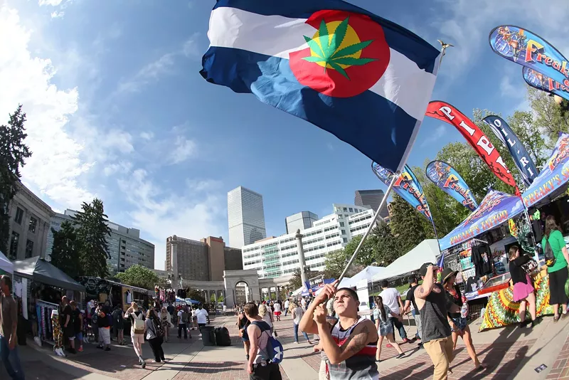 Image: The Denver 420 Rally at Civic Center Park in 2016.