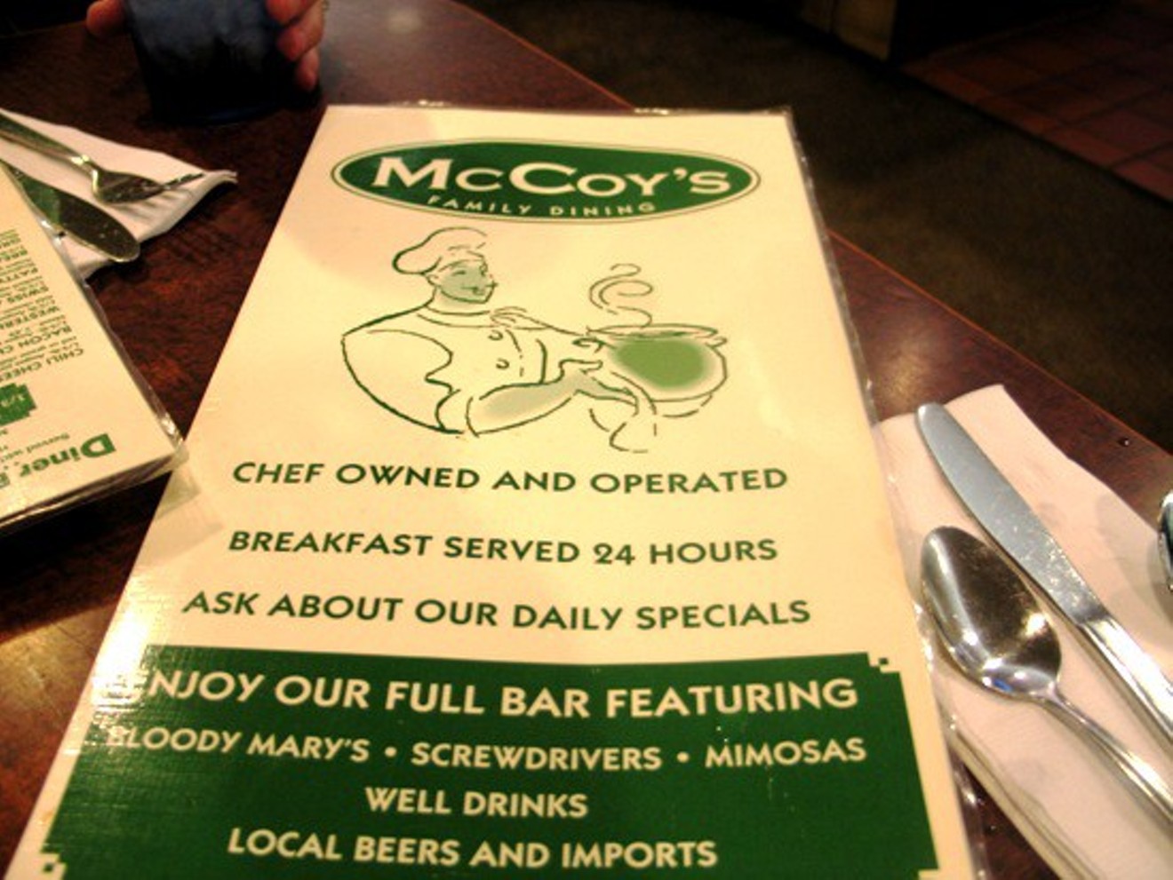 McCoy's is closed for a kitchen remodel but is expected to reopen in February.