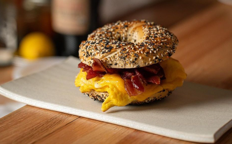 Odell's specializes in hand-rolled, naturally leavened bagels.