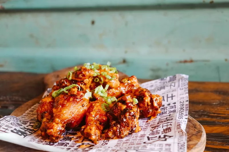 Image: These sticky bang bang wings are now available from Wing Alley.