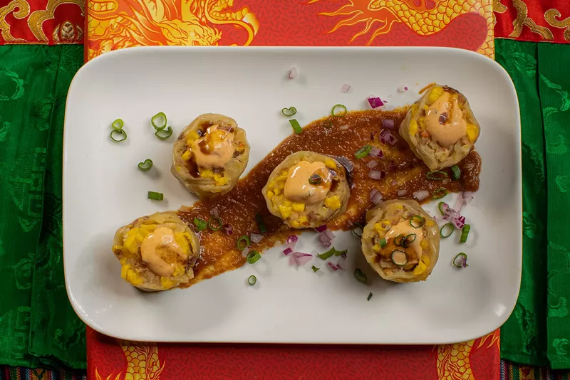 Image: Bao Brewhouse's low-country shrimp shumai dumplings.