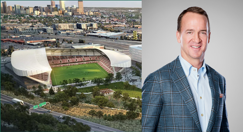 Image: Perhaps Peyton Manning will be in attendance during the first game in the Denver team's upcoming stadium, which is expected to be finished in 2028.
