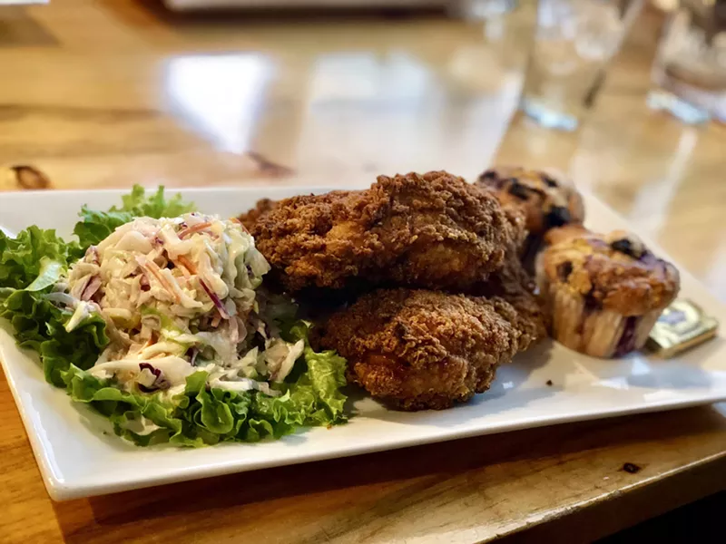 Image: The fried chicken alone is worth the trip to Two Penguins.