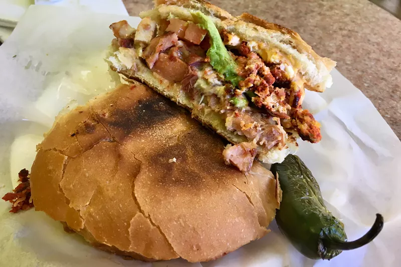 Image: The torta Cubana is stuffed with a little of everything.