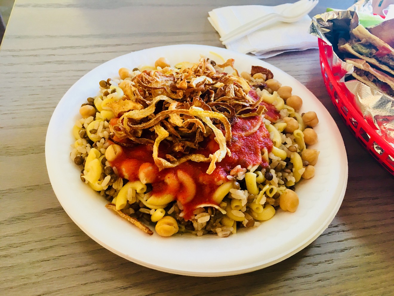Koshari is Egypt's national dish — and you can now find it on Havana Street.