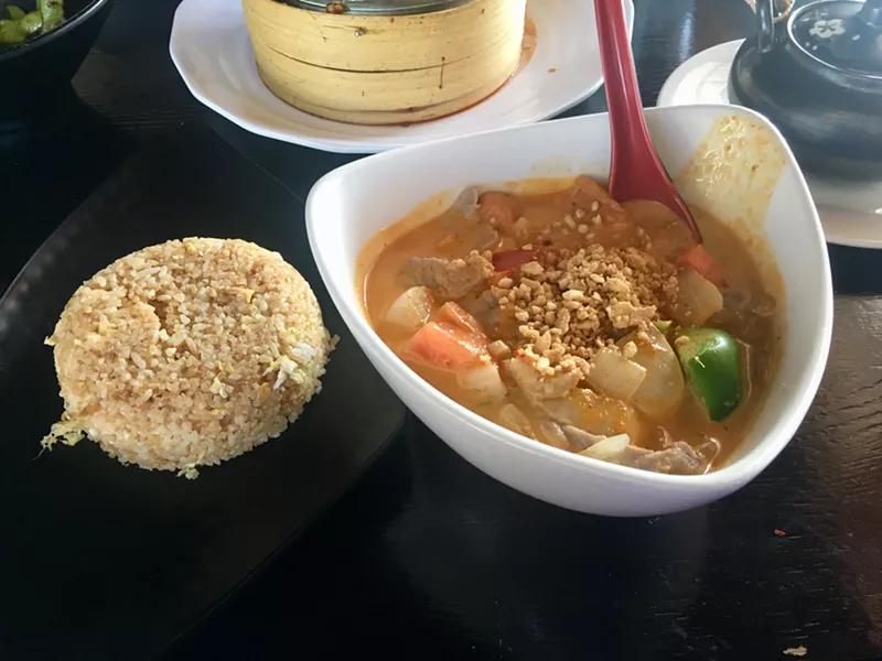 Image: A creamy panang curry at Thai Basil.