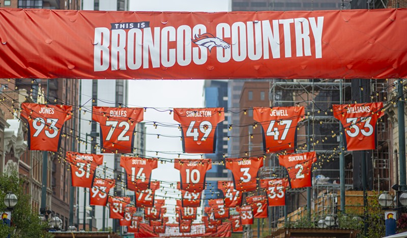 Photos: Denver Broncos Fans Make Their Way to Mile High Stadium