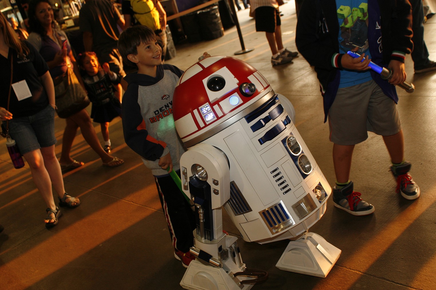 Fans Raise Their Lightsabers for Star Wars Night at Coors Field