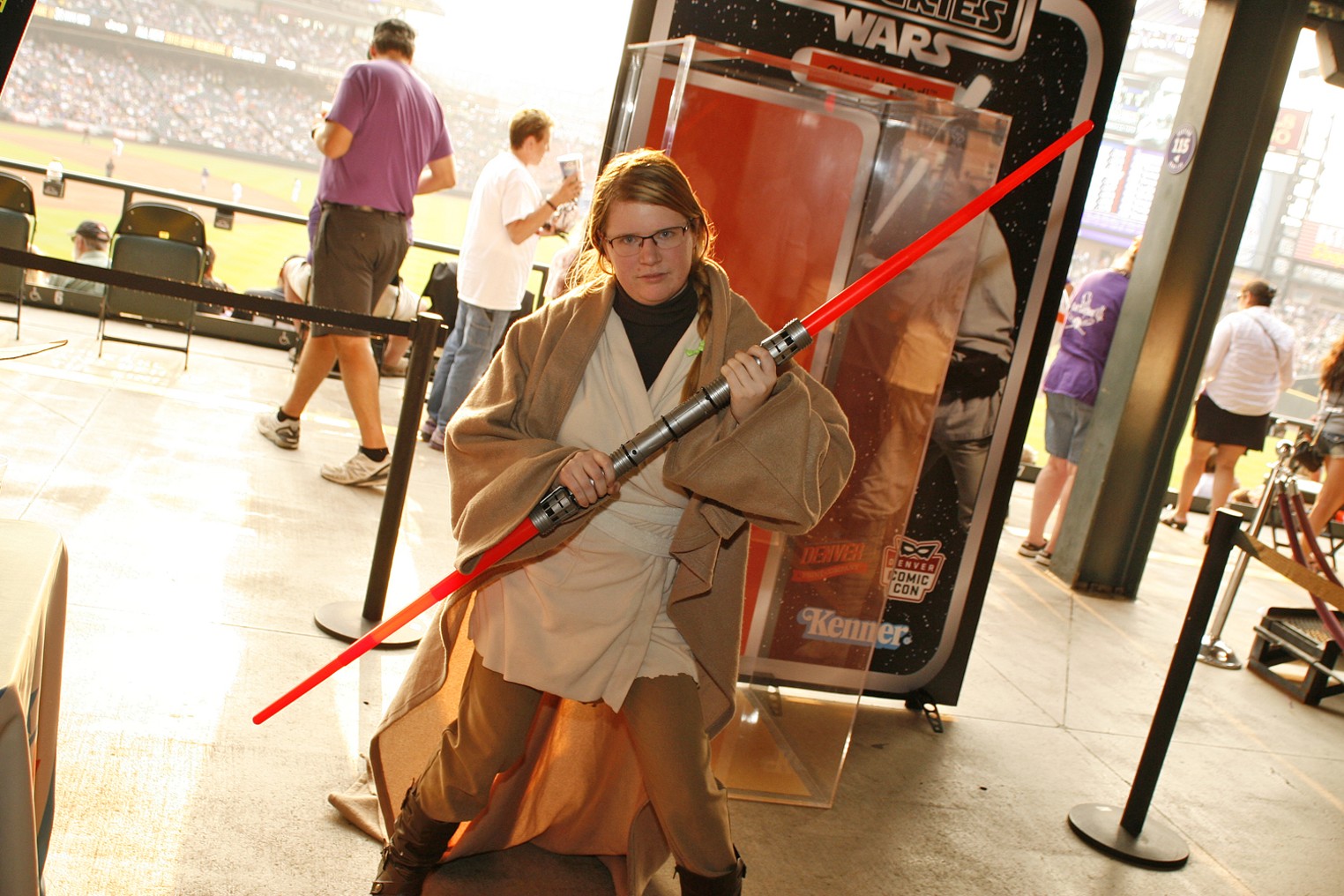 Fans Raise Their Lightsabers for Star Wars Night at Coors Field