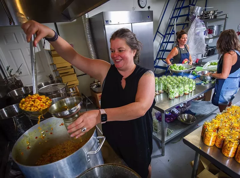 Image: Mountain Girl Pickles are made from locally sourced vegetables and canned in Boulder.