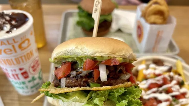 Vegan carne asada burger