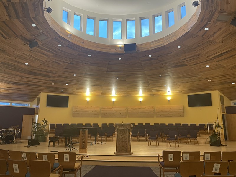 The sanctuary helps keep the church community connected to nature.