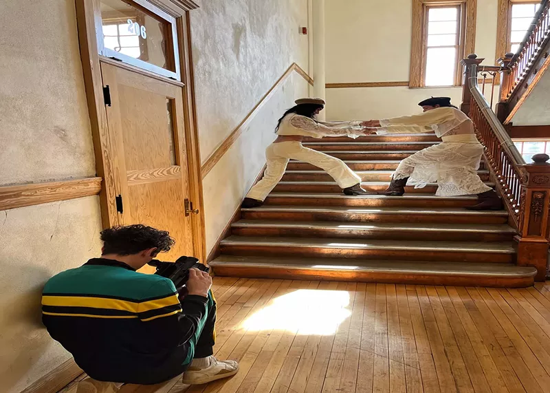 Image: The whole process is being filmed for a documentary by Danny Vaughan.