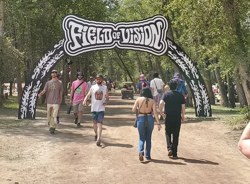 Image: entering music festival