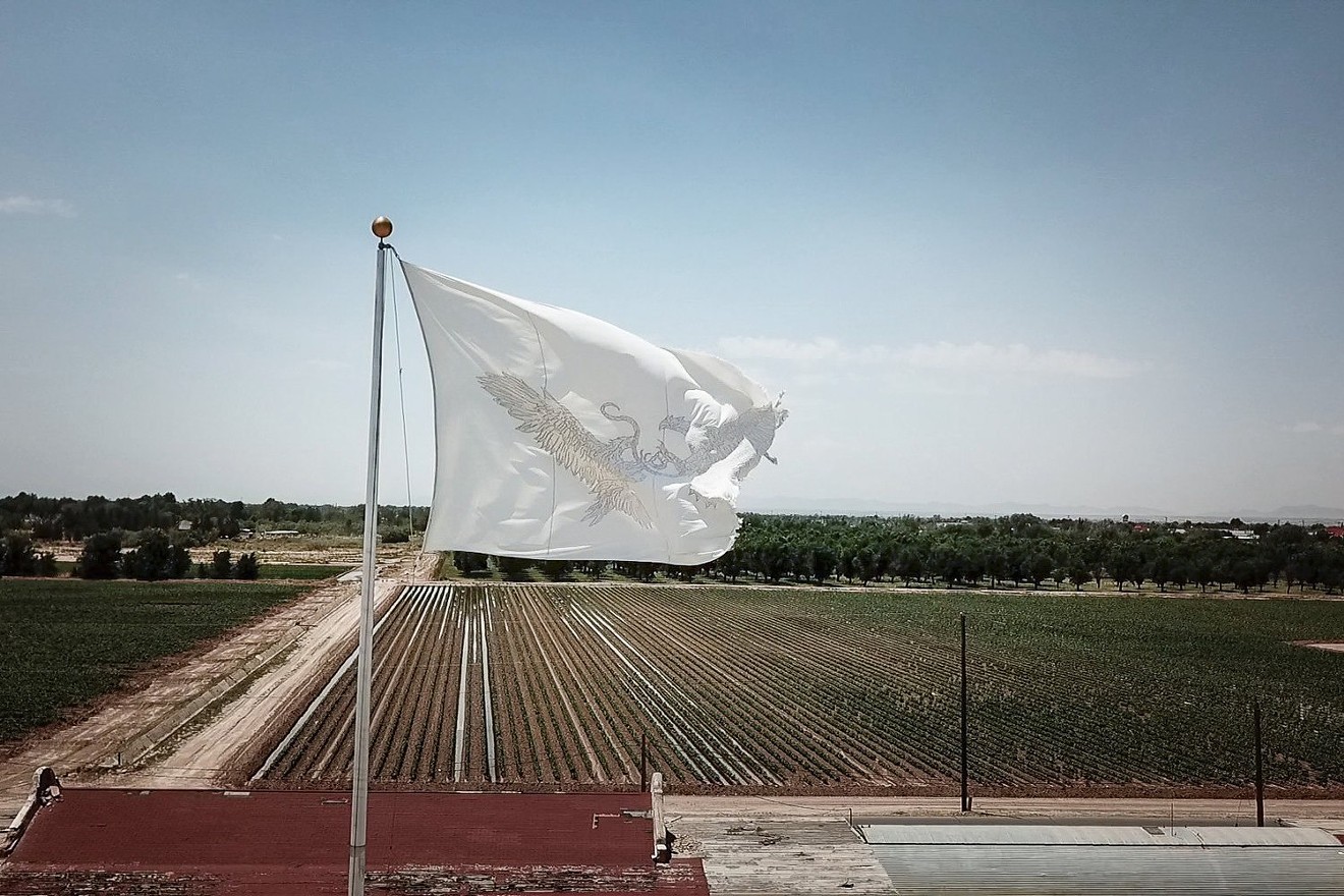 Adriana Corral, "Unearthed/Desenterrado," installation photograph, Rio Vista Farm.