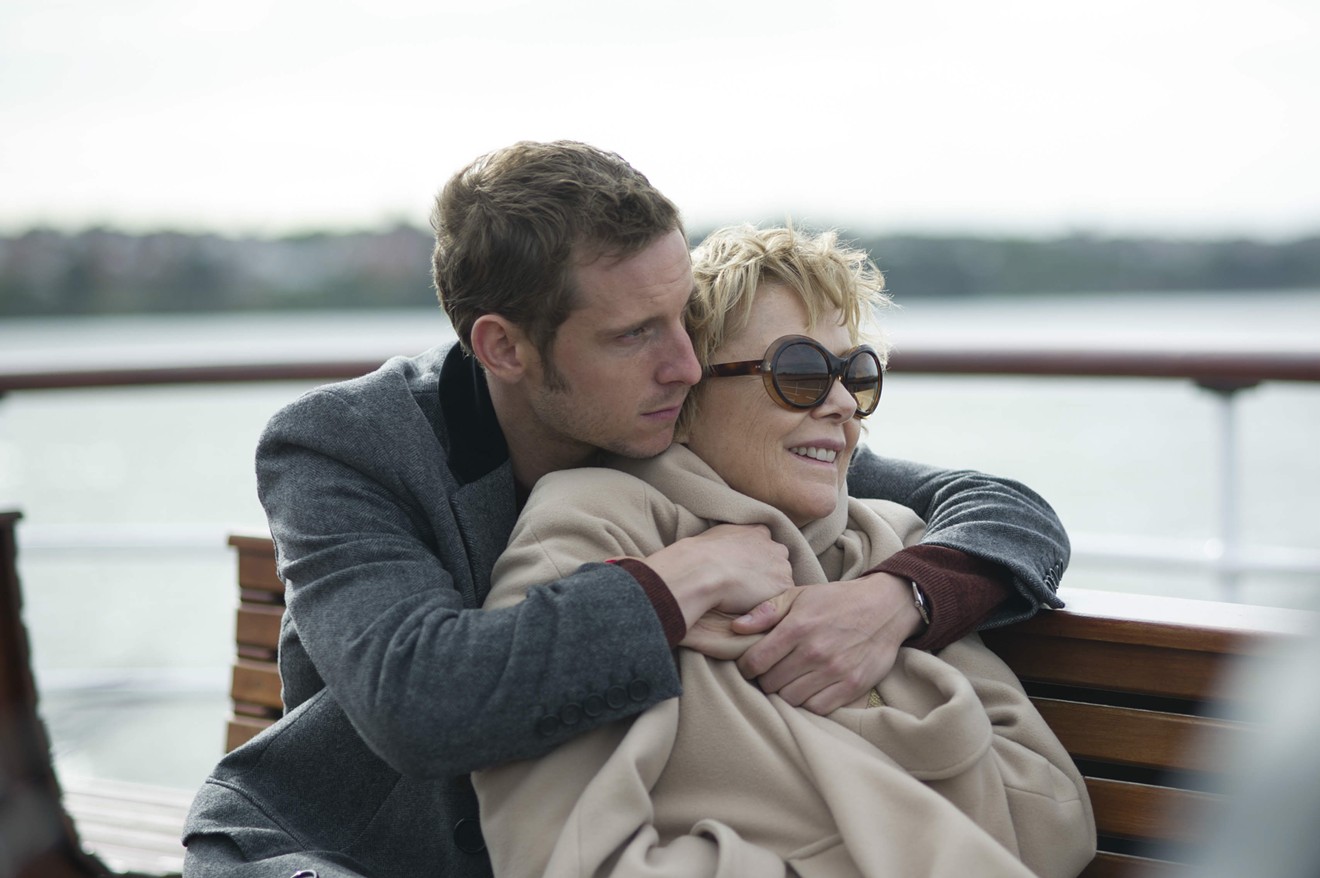 Annette Bening (right) stars as troubled aging actress Gloria Grahame and Jamie Bell plays her under-thirty pick-me-up hunk Turner in Paul McGuigan’s Film Stars Don’t Die in Liverpool.