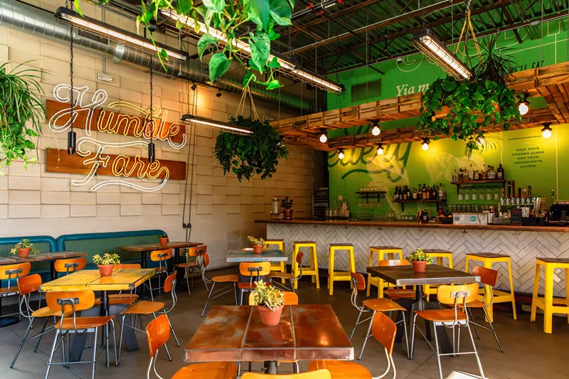 Image: interior of a restaurant