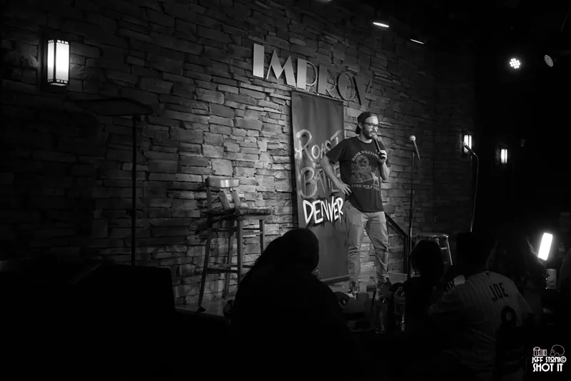 Image: Austin Langley, host and co-creator of Roast Battle Denver.