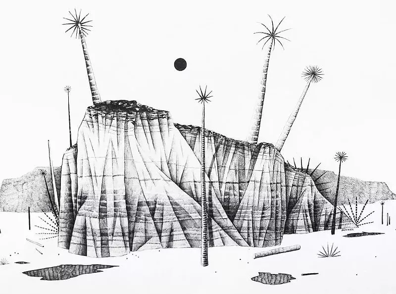 Image: Paul Michel's starkly imagined landscapes are back at Svper Ordinary in the Source.