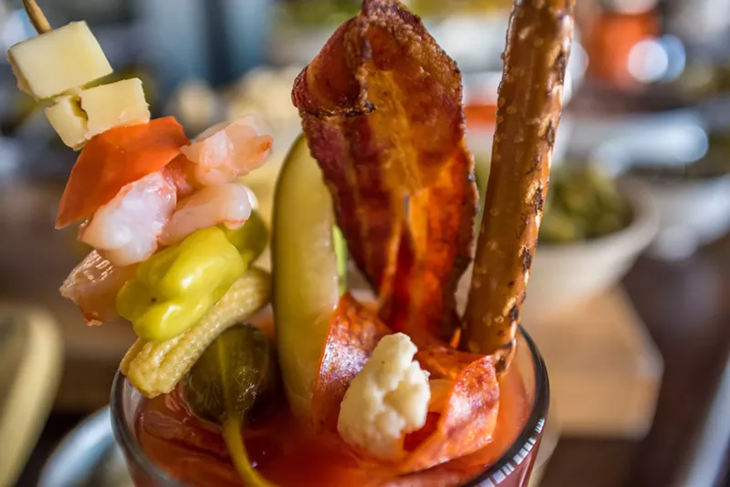 Image: Punch Bowl Social's ultimate Bloody Mary.