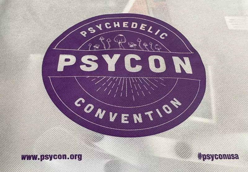Image: Denver PsyCon psychedelic expo bag