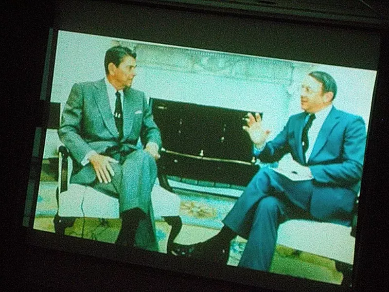 Image: President Ronald Reagan and James Dobson at the White House