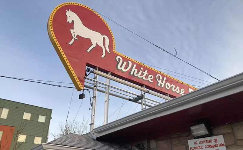 Image: Follow the Rules If You Want Drinks at the White Horse Bar