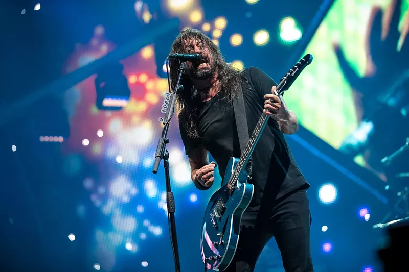 Image: Foo Fighters at the Pepsi Center on October 10, 2018.