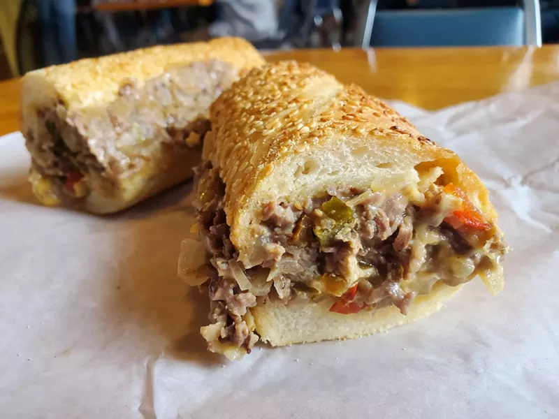 Image: a cheesesteak
