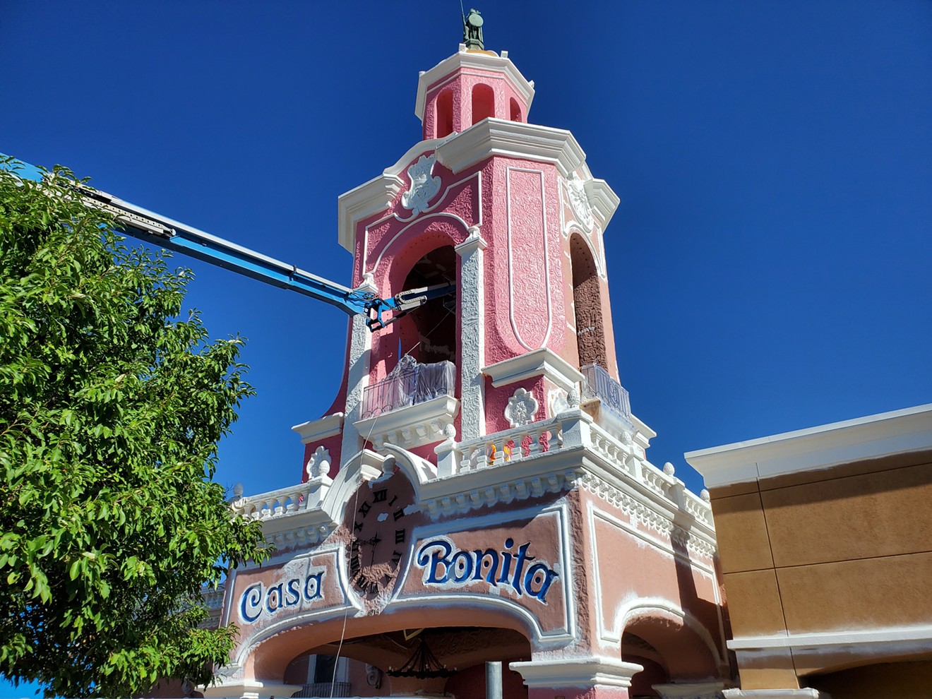Casa Bonita will reopen in May, with a new paint job outside and in.