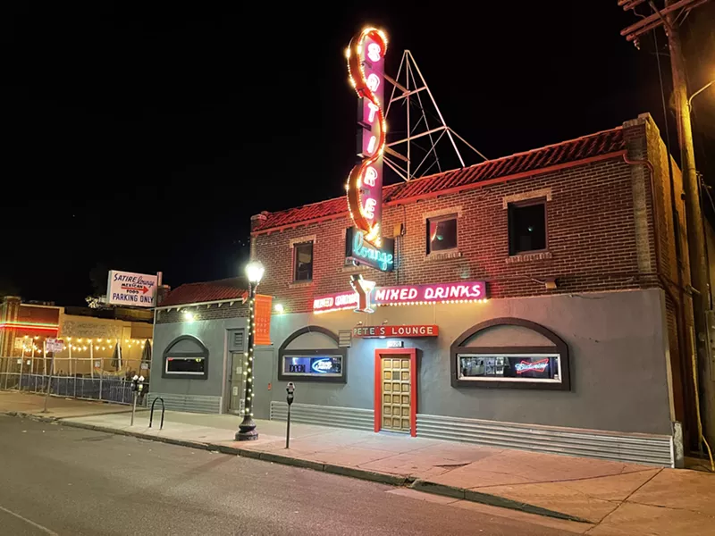 Image: The neon is back on at the Satire.