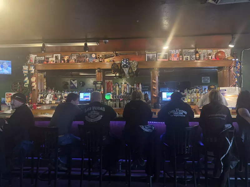 Image: No room at the bar at Englewood Tavern on a Saturday afternoon.