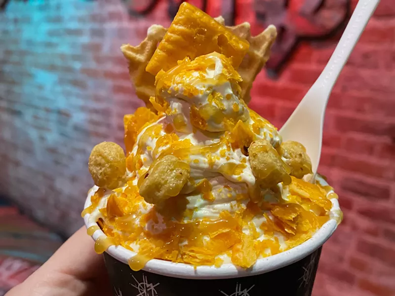 Image: Cereal, Cheez-Its and other sweet, salty and crunchy things are among the topping options at Hidden Gems.
