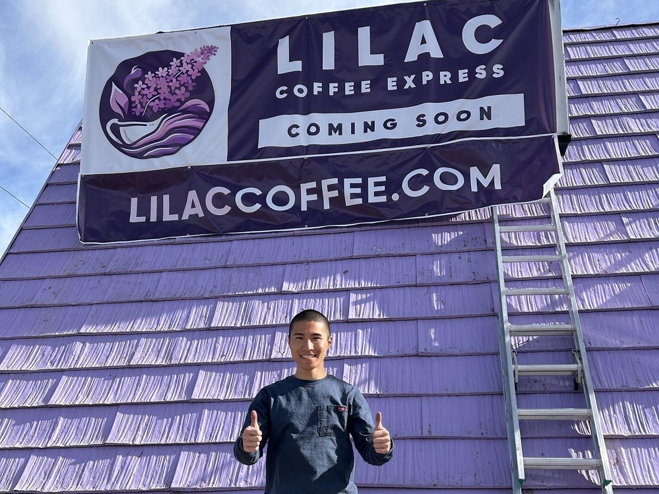There's a fresh coat of purple paint on the former Hot-Chick-A-Latte, which is now owned by Josiah Kim.