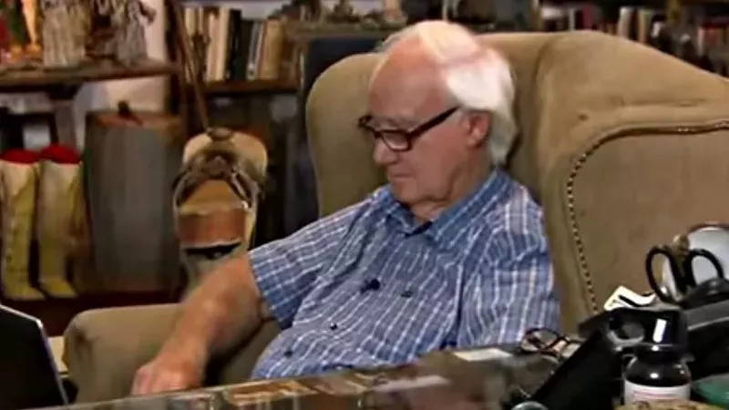Image: Forrest Fenn as seen in a CBS report about his treasure hunt.