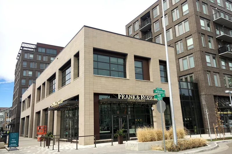 Image: If not for the street sign, this intersection could easily be mistaken for downtown.