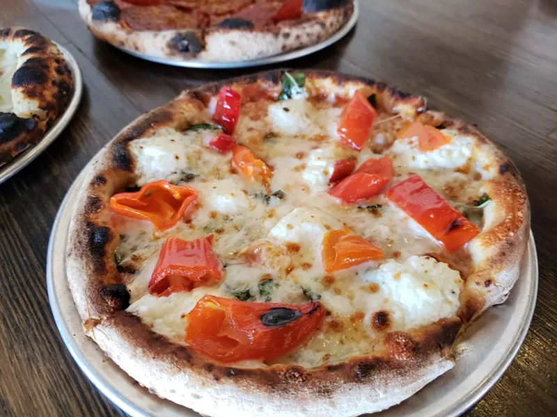 Image: The Capra pie at Peel Handcrafted Pizza.