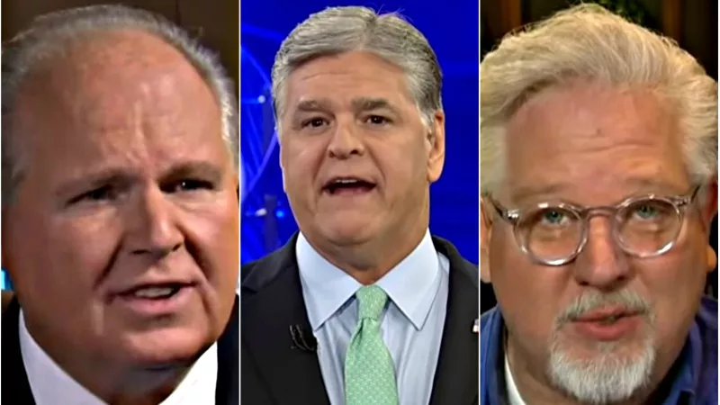 Image: Rush Limbaugh, Sean Hannity and Glenn Beck are all featured on the new lineup of Freedom 93.7.