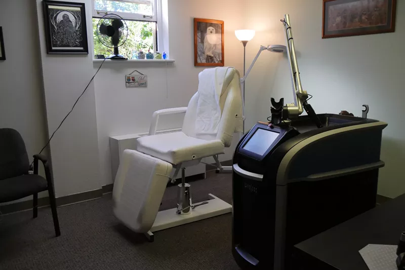 Image: The cutting-edge PicoSure tattoo removal machine, as seen inside Wise Choice Tattoo Removal.