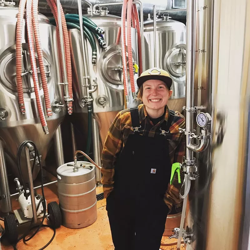 Image: Kelissa Hieber is owner and head brewer of Goldspot Brewing.