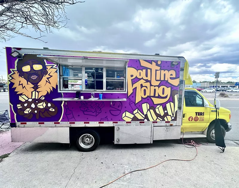 Image: purple food truck