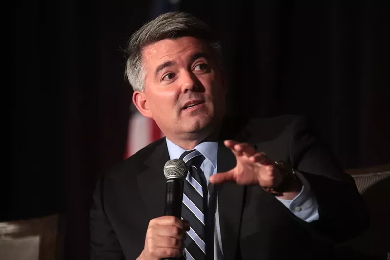 Image: Colorado Senator Cory Gardner is pushing for cannabis banking.