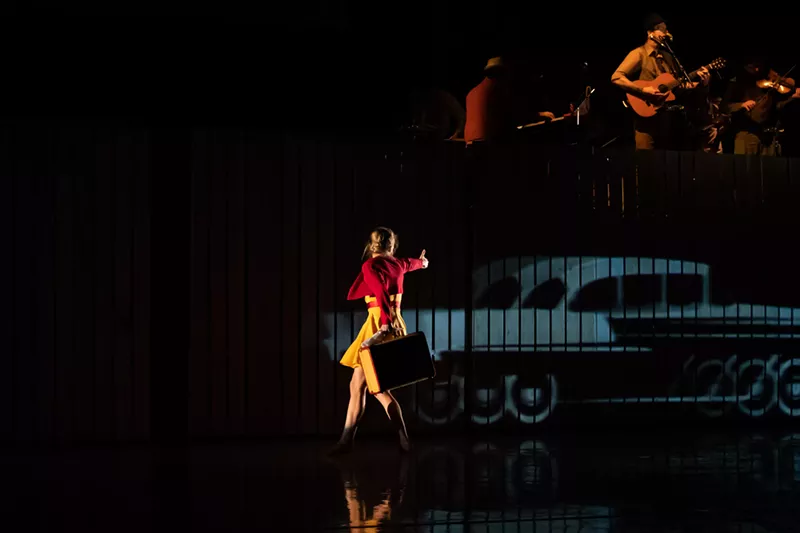 Image: a dancer on stage