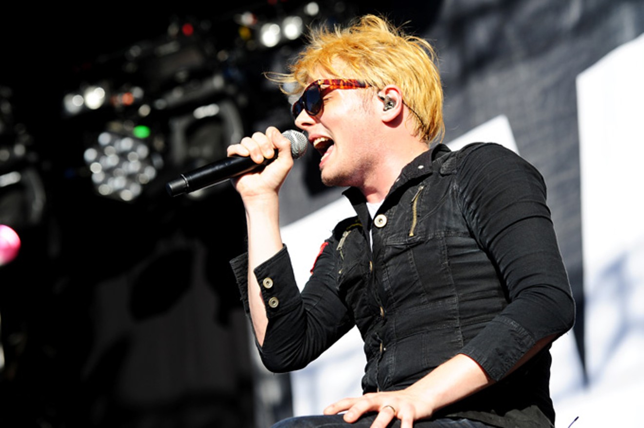 Gerard Way of My Chemical Romance at Big Day Out 2012.
